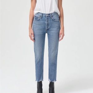 AGOLDE Riley High Rise Straight Crop Size 24